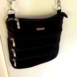 Baggallini Black Nylon Crossbody Bag